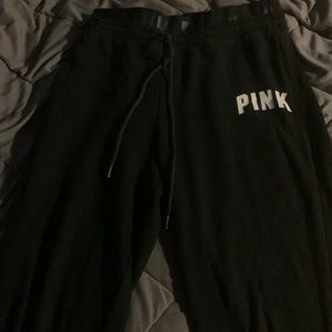 Pink Sweatpants with a built in waistband. Size Medium